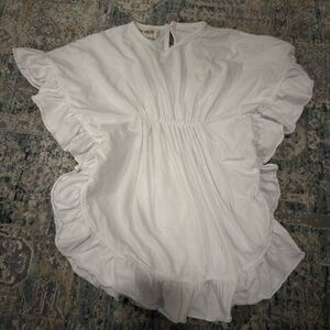 White Kids Swim Coverup